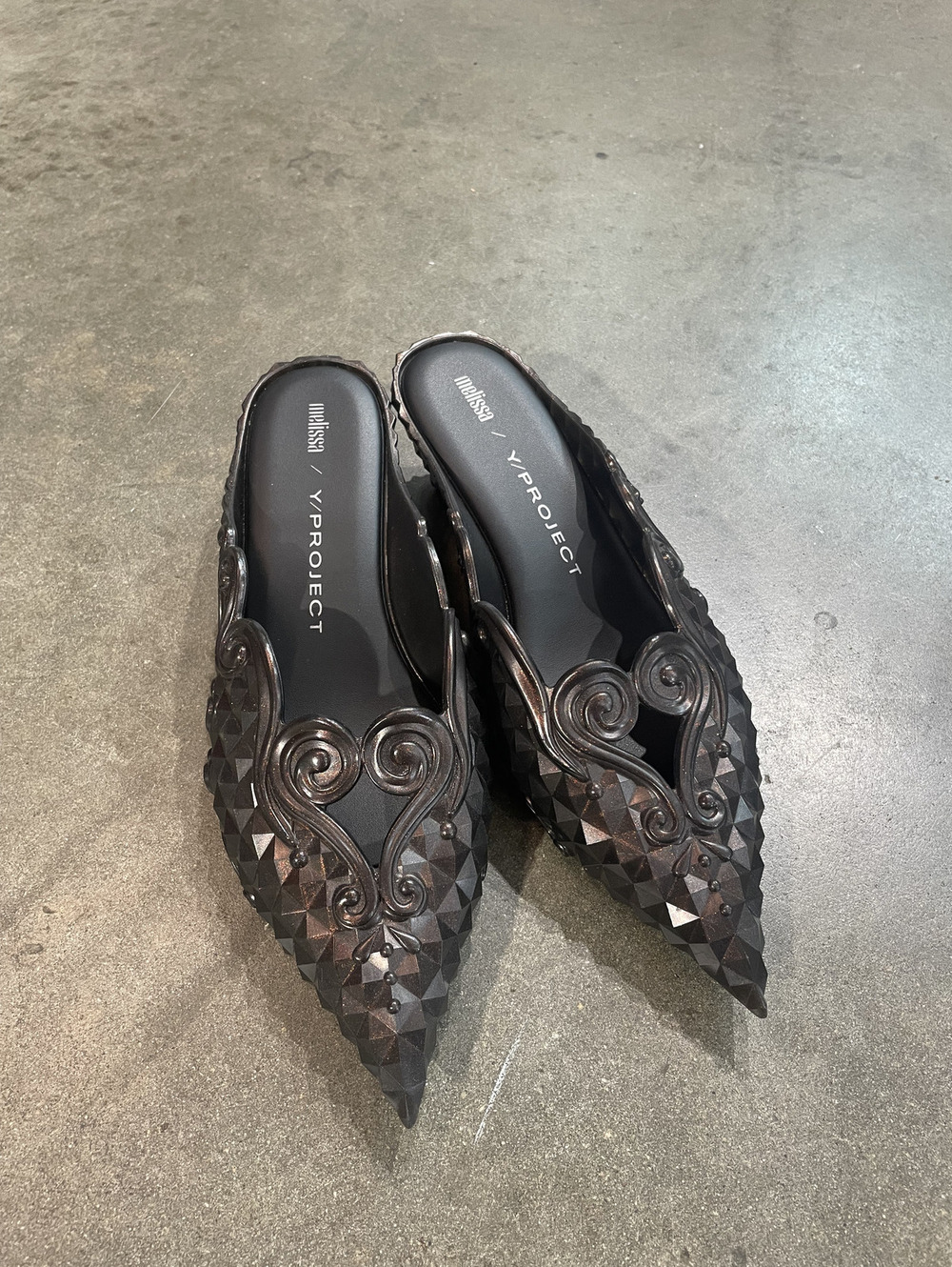 Y/PROJECT X Melissa Court Mules Size 10